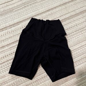 Aerie Crossover Black Biker Shorts